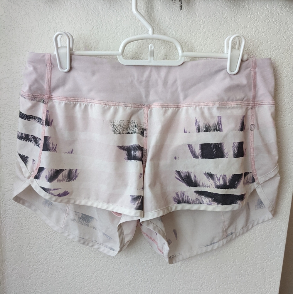 Lululemon White Running Shorts
